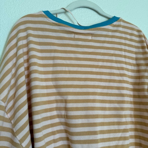 NWOT Free People Womens Classic Striped Crew Latte Combo - Picture 7 of 16